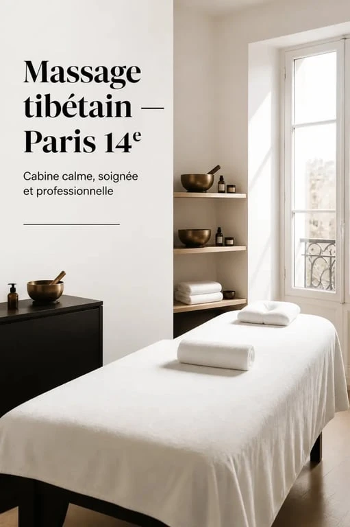 Massage tibétain paris 14 dans une cabine de spa calme et soignée