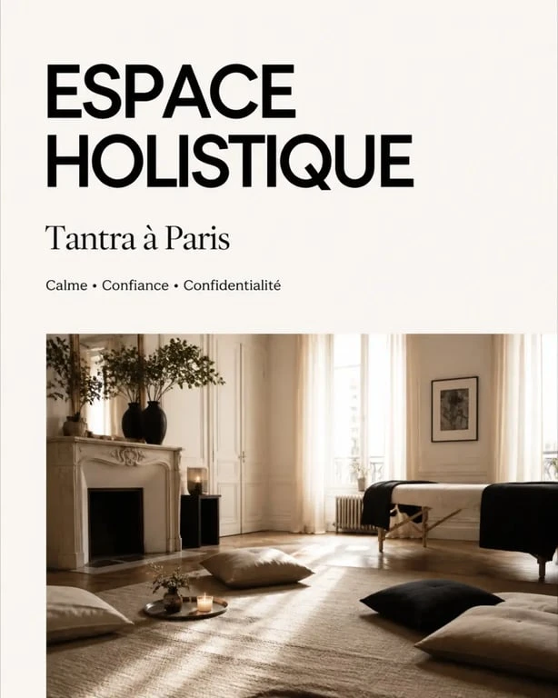 Tantra holistique paris dans un studio apaisant et confidentiel à Paris