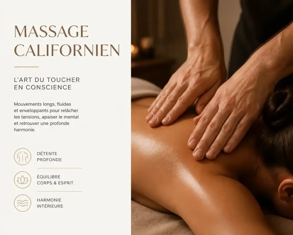 Massage californien paris 14 effectué par un praticien sur une table d'institut
