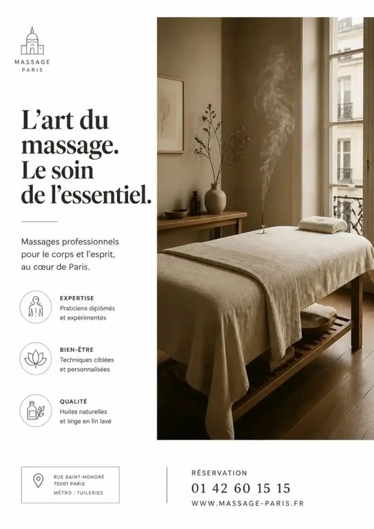 Ambiance apaisante d'un salon de massage tantrique à Paris